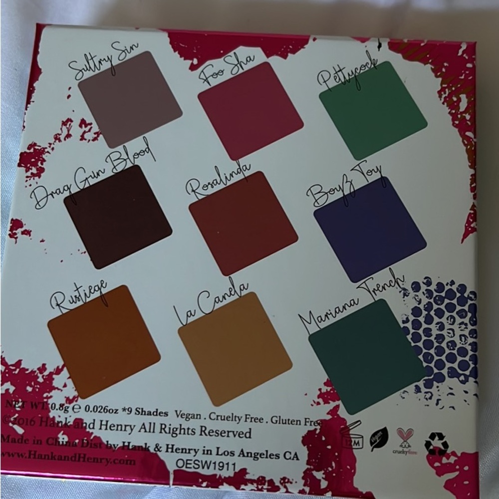 Hank&Henry Eyeshadow palette